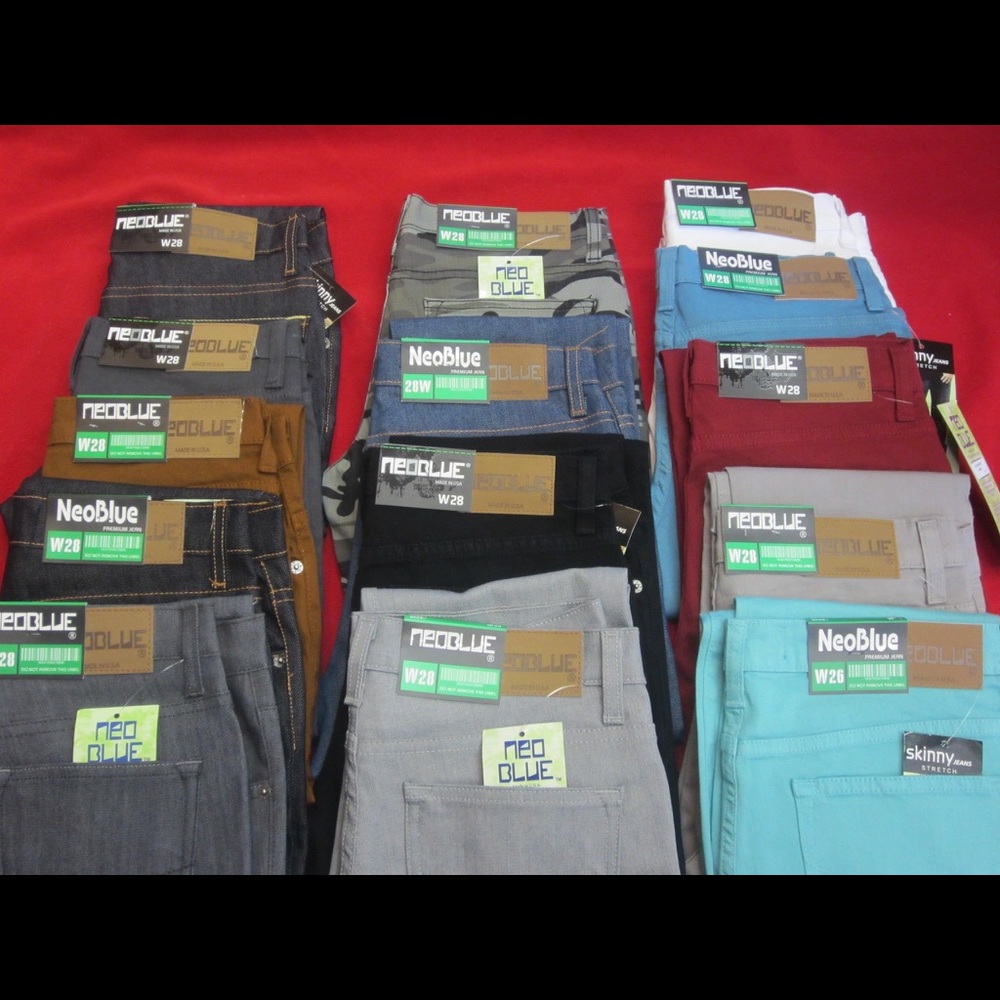 Men's  neoblue skinny jeans